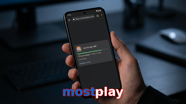 Main screen of Mostplay apk page for PK players
