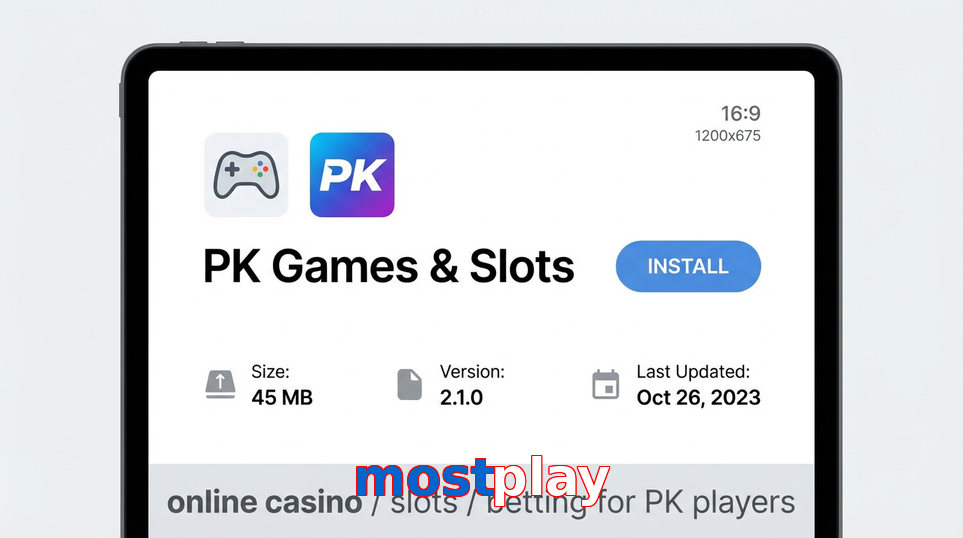 Game list for Mostplay gameapk section