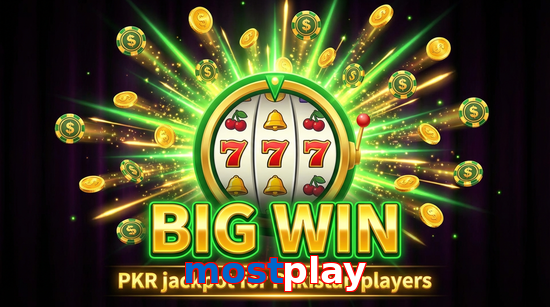 Big win animation on Mostplay slot game